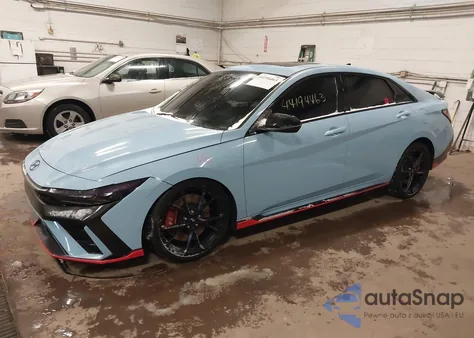 2025 Hyundai Elantra N из США, поврежденный, VIN KMHLW4DK6SU024714
